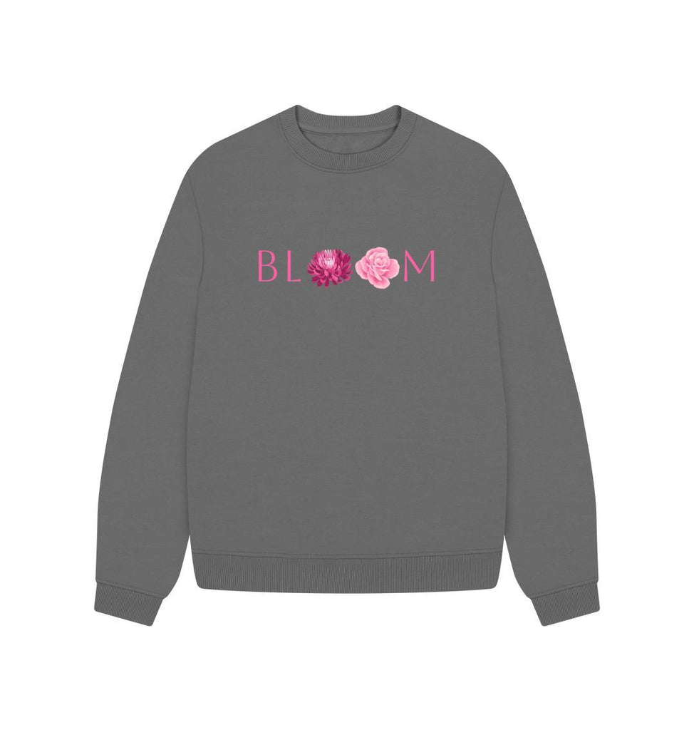 Slate Grey \"The Bloom\" oversized jumper