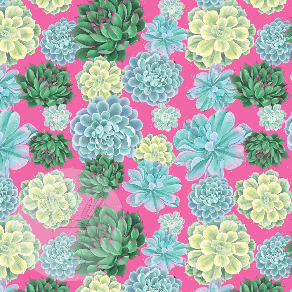 succulent wrapping paper Bright Pink Succulent Wrapping Paper – Talking of Plants